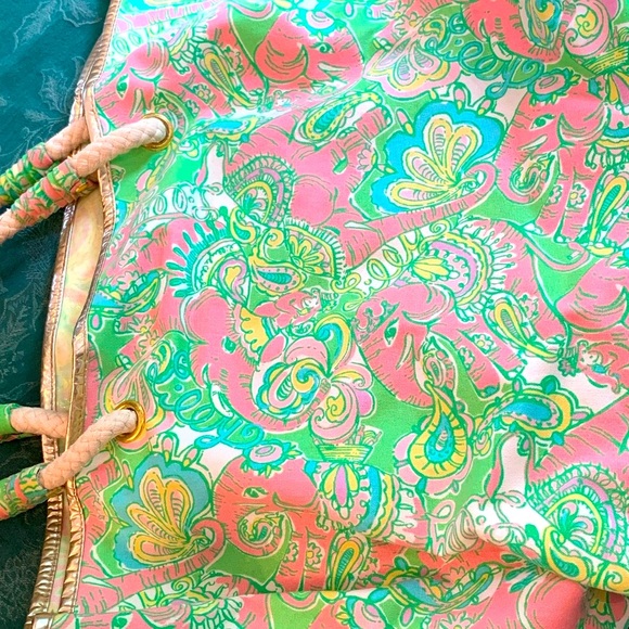 Lily Pulitzer canvas bag 🐠🩵🌸🏝️✨ - Picture 4 of 9